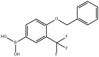 4-苄氧基-3-三氟甲基苯硼酸,1245014-05-4,结构式