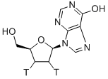 2',3'-DIDEOXYINOSINE-[2',3'-3H],124516-24-1,结构式