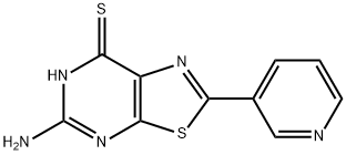 5-aMino-2-(pyridin-3-yl)thiazolo[5,4-d]pyriMidine-7-thiol Struktur