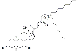 trioctylmethylammonium cholate,124536-24-9,结构式