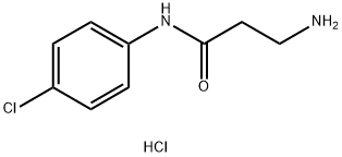 3-Amino-N-(4-chlorophenyl)propanamide hydrochloride Structure