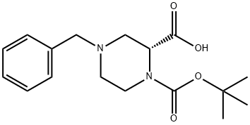 (R)-1-BOC-4-苯基哌嗪-2-羧酸, 1245643-13-3, 结构式