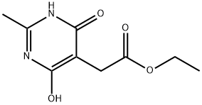 2-(1,6-二氢-4-羟基-2-甲基-6-氧代嘧啶-5-基)乙酸乙酯 结构式