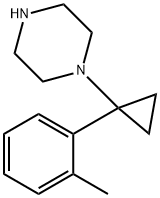 1-(1-O-TOLYLCYCLOPROPYL)PIPERAZINE 化学構造式