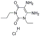 5,6-二氨基-1-乙基-3-丙基脲嘧啶盐酸盐 结构式