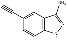 5-乙炔基-1H-吲哒唑-3-胺 结构式