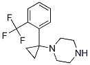 1-(1-(2-(TRIFLUOROMETHYL)PHENYL)CYCLOPROPYL)PIPERAZINE 结构式