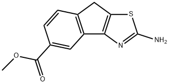 8H-Indeno[1,2-d]thiazole-5-carboxylic acid, 2-aMino-, Methyl ester Struktur