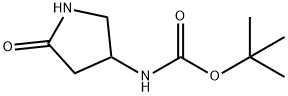 tert-butyl 5-oxopyrrolidin-3-ylcarbamate, 1245648-84-3, 结构式