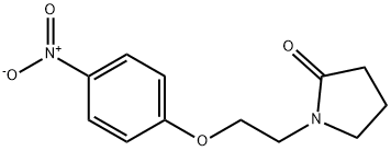 1-(2-(4-硝基苯氧基)乙基)吡咯烷-2-酮,1245649-35-7,结构式