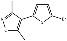 Isoxazole, 4-(5-broMo-2-thienyl)-3,5-diMethyl- Structure