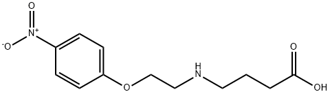 4-((2-(4-硝基苯氧基)乙基)氨基)丁酸, 1245698-26-3, 结构式