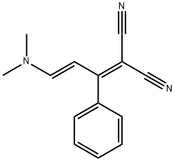 2-[(E)-3-(Dimethylamino)-1-phenylprop-2-enylidene]propanedinitrile Structure