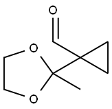 Cyclopropanecarboxaldehyde,  1-(2-methyl-1,3-dioxolan-2-yl)- Structure