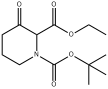 N-BOC-3-氧代哌啶-2-甲酸乙酯, 1245782-62-0, 结构式
