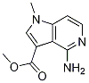 1H-Pyrrolo[3,2-c]pyridine-3-carboxylic acid, 4-aMino-1-Methyl-, Methyl ester 化学構造式