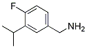 (4-フルオロ-3-イソプロピルフェニル)メタンアミン 化学構造式