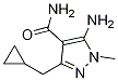 1245808-21-2 5-aMino-3-(cyclopropylMethyl)-1-Methyl-1H-pyrazole-4-
carboxaMide