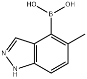 5-methyl-1H-indazol-4-yl-4-boronic acid Structure