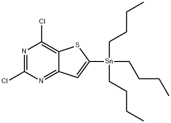 2,4-Dichloro-6-tributylstannylthieno[3,2-d]pyriMidine 结构式