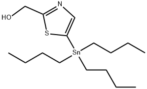 (5-(三丁基甲锡基)噻唑-2-基)甲醇,1245816-28-7,结构式