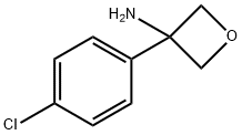 3-(4-Chlorophenyl)-3-oxetanamine hydrochloride Structure