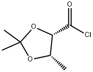 1,3-Dioxolane-4-carbonyl chloride, 2,2,5-trimethyl-, (4S-cis)- (9CI) Struktur