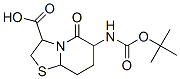 2-oxo-3-tert-butyloxycarbonylamino-7-thia-1-azabicyclo(4.3.0)nonane-9-carboxylic acid Struktur