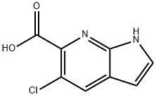 5-Chloro-7-azaindole-6-carboxylic acid,1246088-49-2,结构式