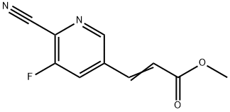 (E)-Methyl 3-(6-cyano-5-fluoropyridin-3-yl)-acrylate, 1246090-95-8, 结构式
