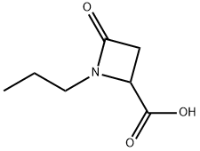 4-Oxo-1-propyl-2-azetidinecarboxylic acid Structure