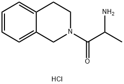 2-Amino-1-[3,4-dihydro-2(1H)-isoquinolinyl]-1-propanone hydrochloride 结构式