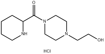 [4-(2-Hydroxyethyl)-1-piperazinyl](2-piperidinyl)-methanone hydrochloride Structure