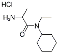 2-Amino-N-cyclohexyl-N-ethylpropanamidehydrochloride Struktur