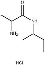 2-Amino-N-(sec-butyl)propanamide hydrochloride,1246172-67-7,结构式