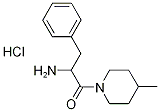 2-Amino-1-(4-methyl-1-piperidinyl)-3-phenyl-1-propanone hydrochloride Structure