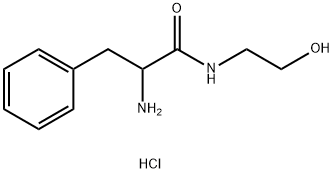 2-Amino-N-(2-hydroxyethyl)-3-phenylpropanamidehydrochloride Struktur