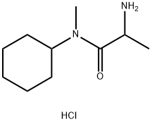 2-Amino-N-cyclohexyl-N-methylpropanamidehydrochloride 结构式