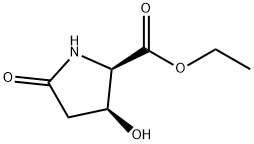 D-Proline, 3-hydroxy-5-oxo-, ethyl ester, cis- (9CI),124618-50-4,结构式