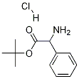BENZENEACETIC ACID, A-AMINO-, 1,1-DIMETHYLETHYL ESTER . HCL, 124619-74-5, 结构式