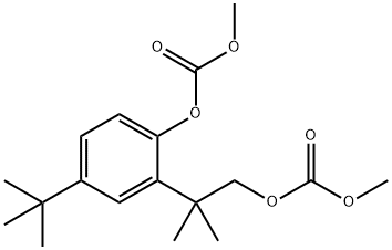 Carbonic acid, 4-(1,1-diMethylethyl)-2-[2-[(Methoxycarbonyl)oxy]-1,1-diMethylethyl]phenyl Methyl ester Structure