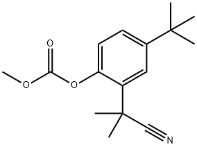 Carbonic acid, 2-(1-cyano-1-Methylethyl)-4-(1,1-diMethylethyl)phenyl Methyl ester Structure