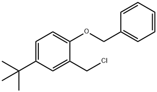 Benzene, 2-(chloroMethyl)-4-(1,1-diMethylethyl)-1-(phenylMethoxy)- 结构式