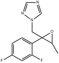 1-[(2R,3S)-2-(2,4-DIFLUORO-PHENYL)-3-METHYL-OXIRANYLMETHYL]-1H-[1,2,4]TRIAZOLE, 124627-86-7, 结构式