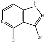 1H-Pyrazolo[4,3-c]pyridine,3-broMo-4-chloro- Structure