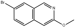7-ブロモ-3-メトキシイソキノリン 化学構造式