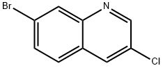 7-Bromo-3-chloroquinoline Struktur