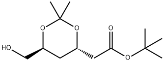 (4R-Cis)-6-Hydroxymethyl-2,2-dimethyl-1,3-dioxane-4-acetic acid 1,1-dimethylethyl ester Structure