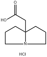 Tetrahydro-1H-pyrrolizine-7a(5H)-acetic acid hydrochloride Structure