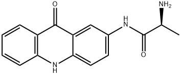 N-(L-丙氨酰)-2-氨基吖啶酮 结构式